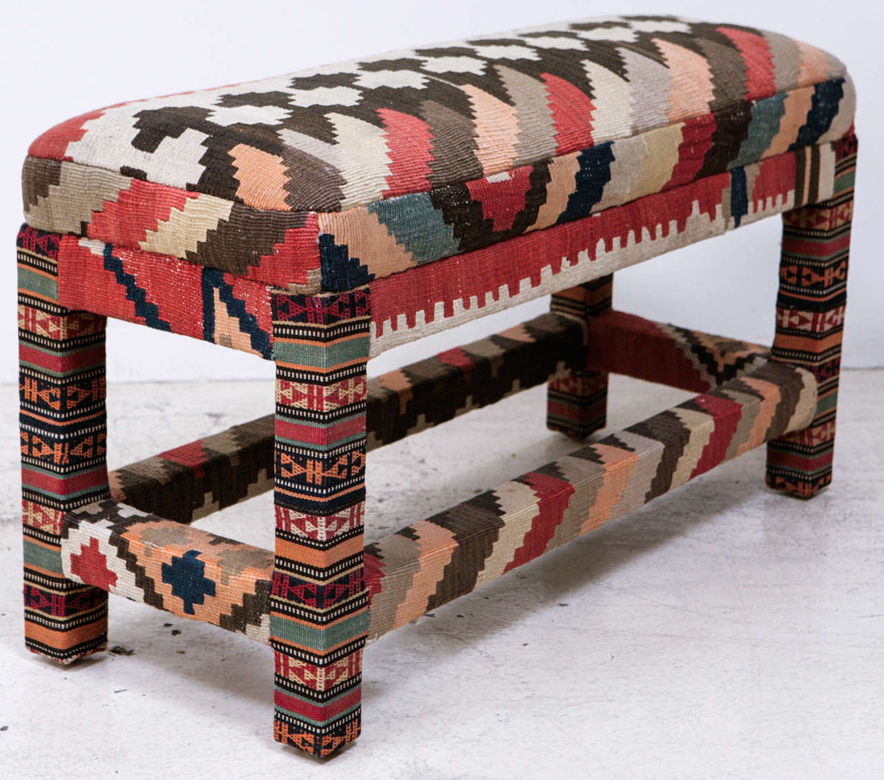 Kilim Upholstered Bench at 1stDibs kilim covered bench, kilim benches