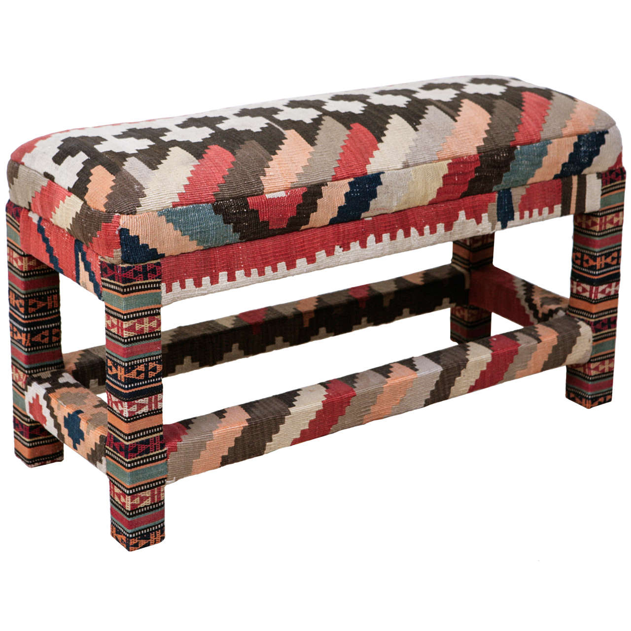 Kilim Upholstered Bench at 1stDibs kilim benches, kilim covered bench