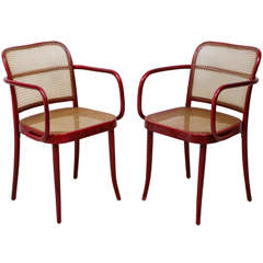 Set of 12 "Prague" Bentwood chairs by Josef Hoffmann for Stendig