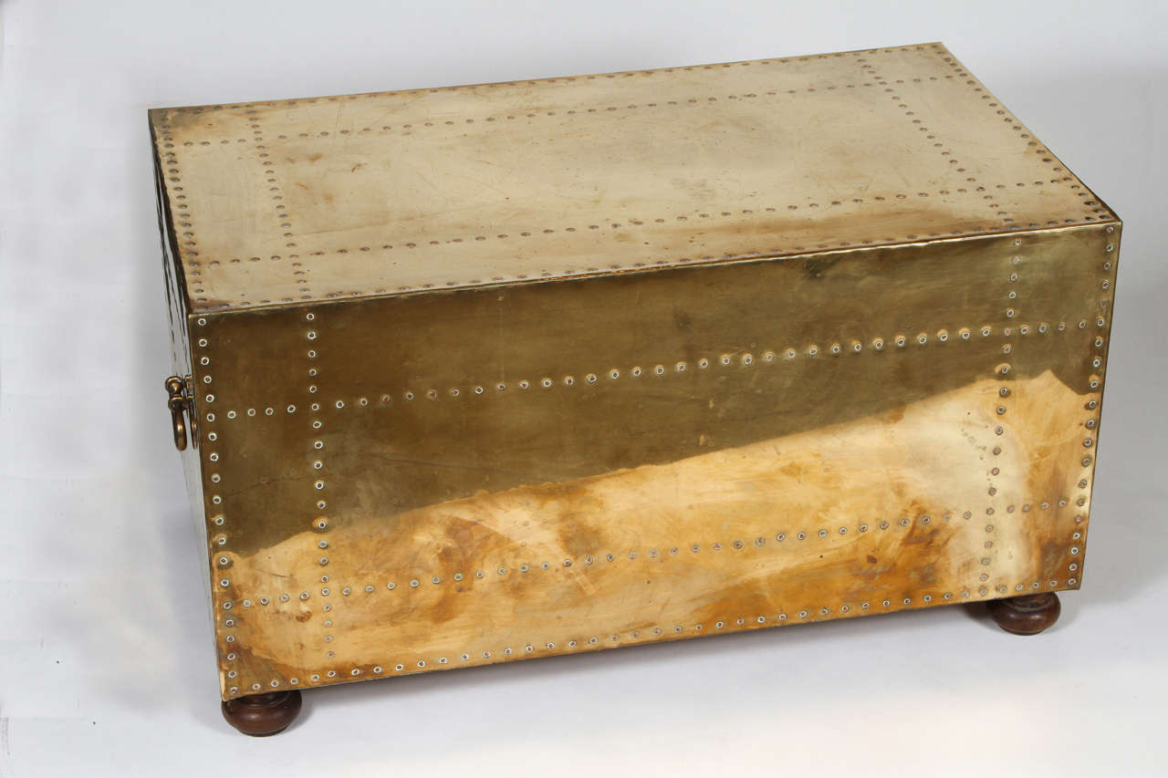 Brass Trunk with Drawers at 1stdibs