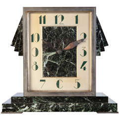 Marble Art Deco Clock