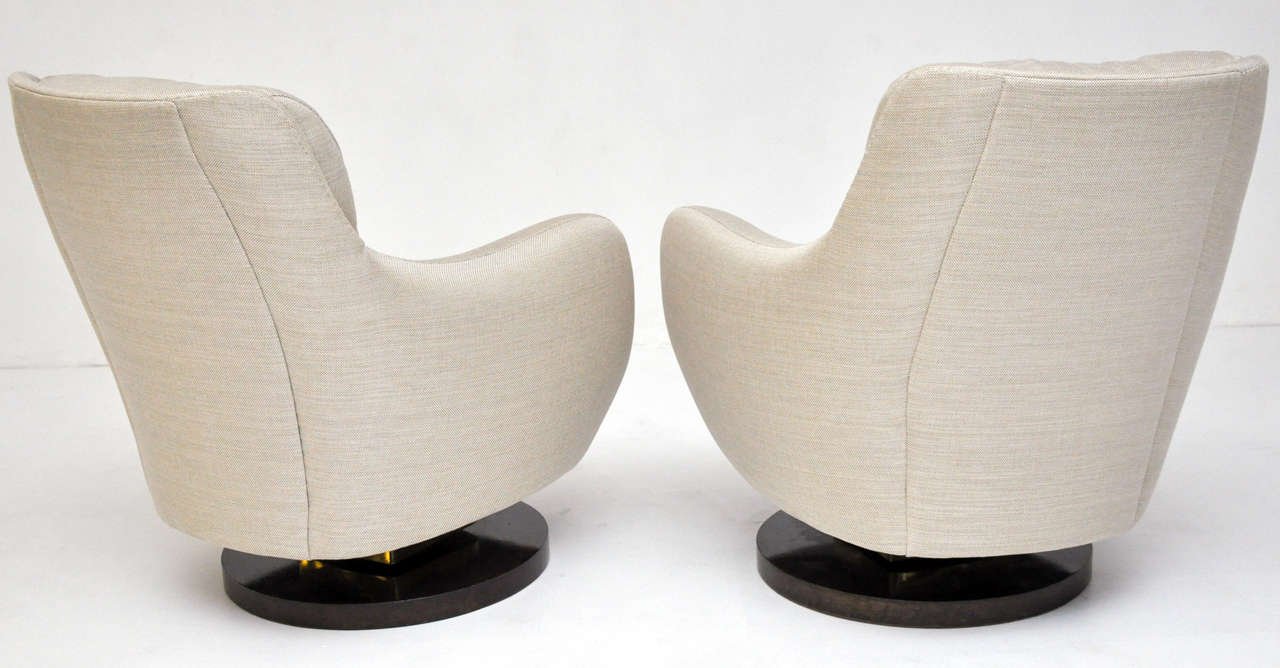 Milo Baughman Rock & Swivel Lounge Chairs 2