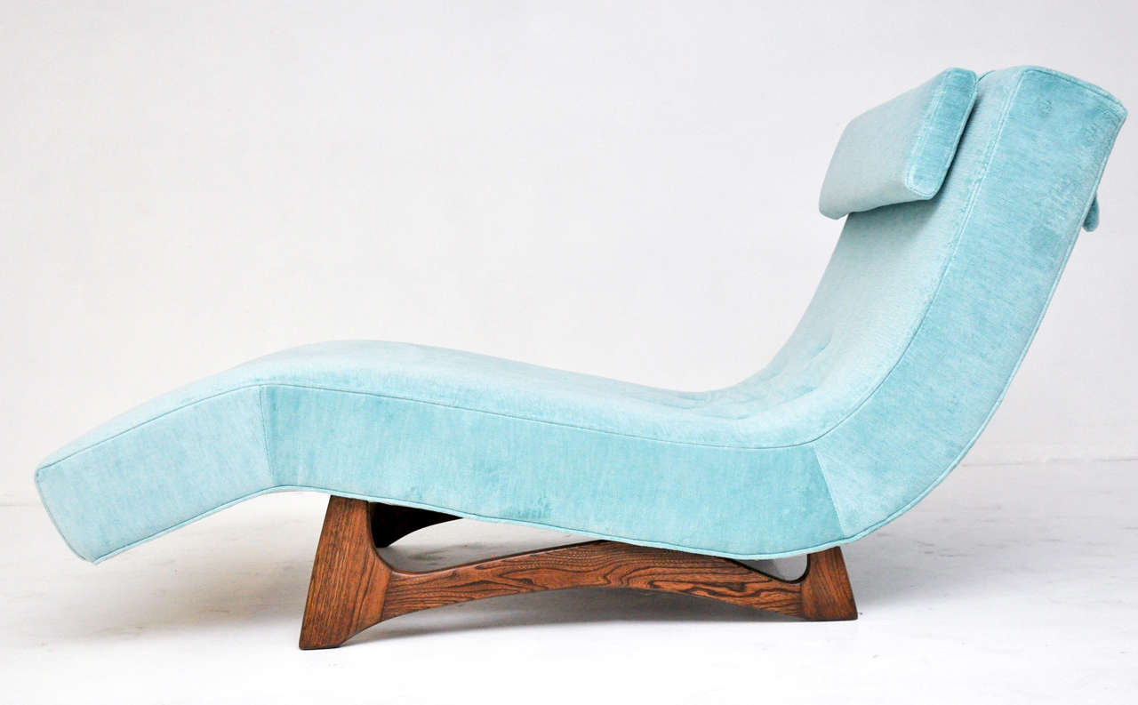 Wood Adrian Pearsall Wave Chaise