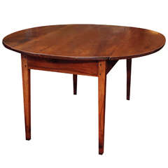 18th Century Dropleaf Walnut Farm Table