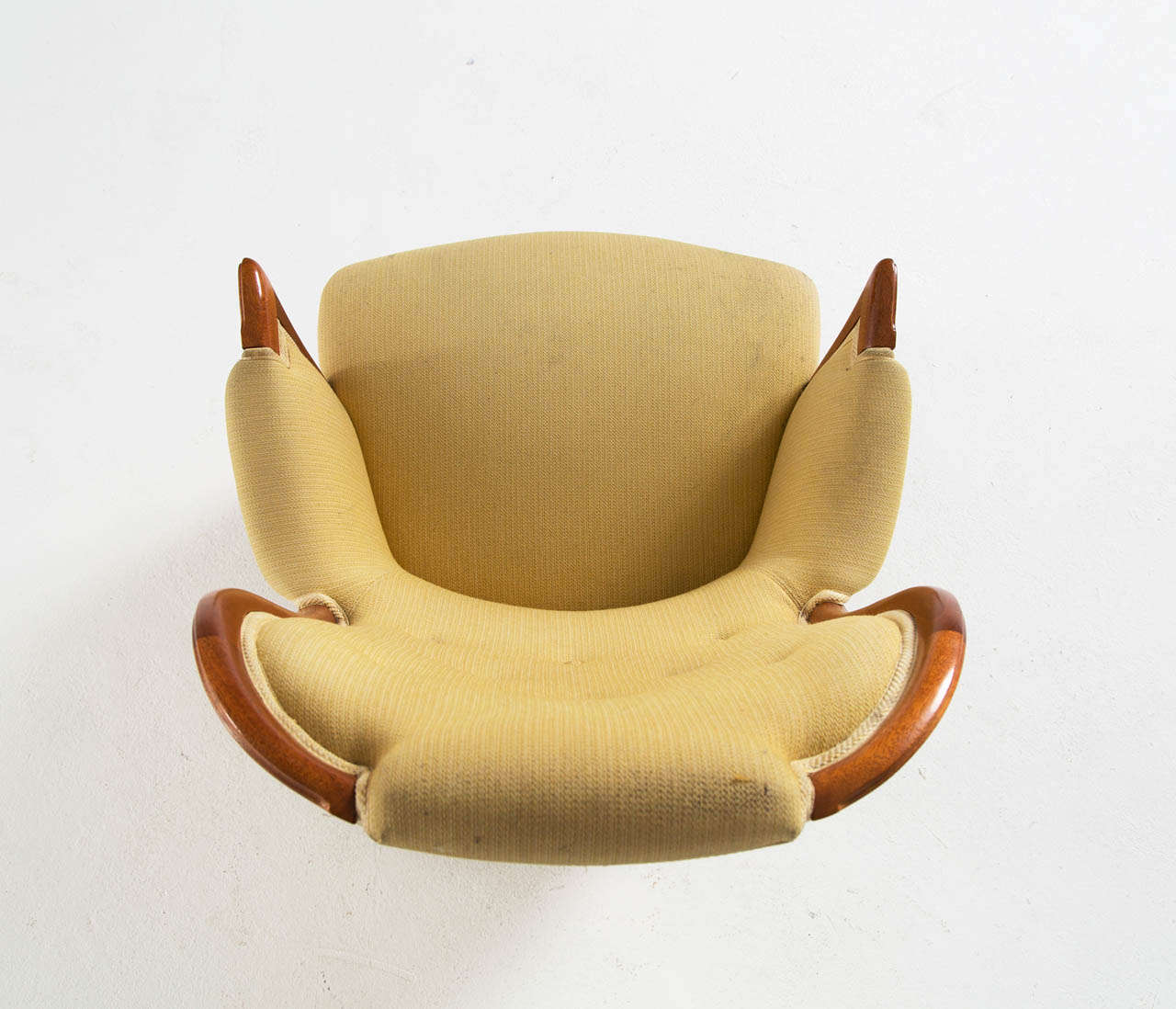 Teak Pair of Carl Malmsten Lounge Chairs in Original Upholstery