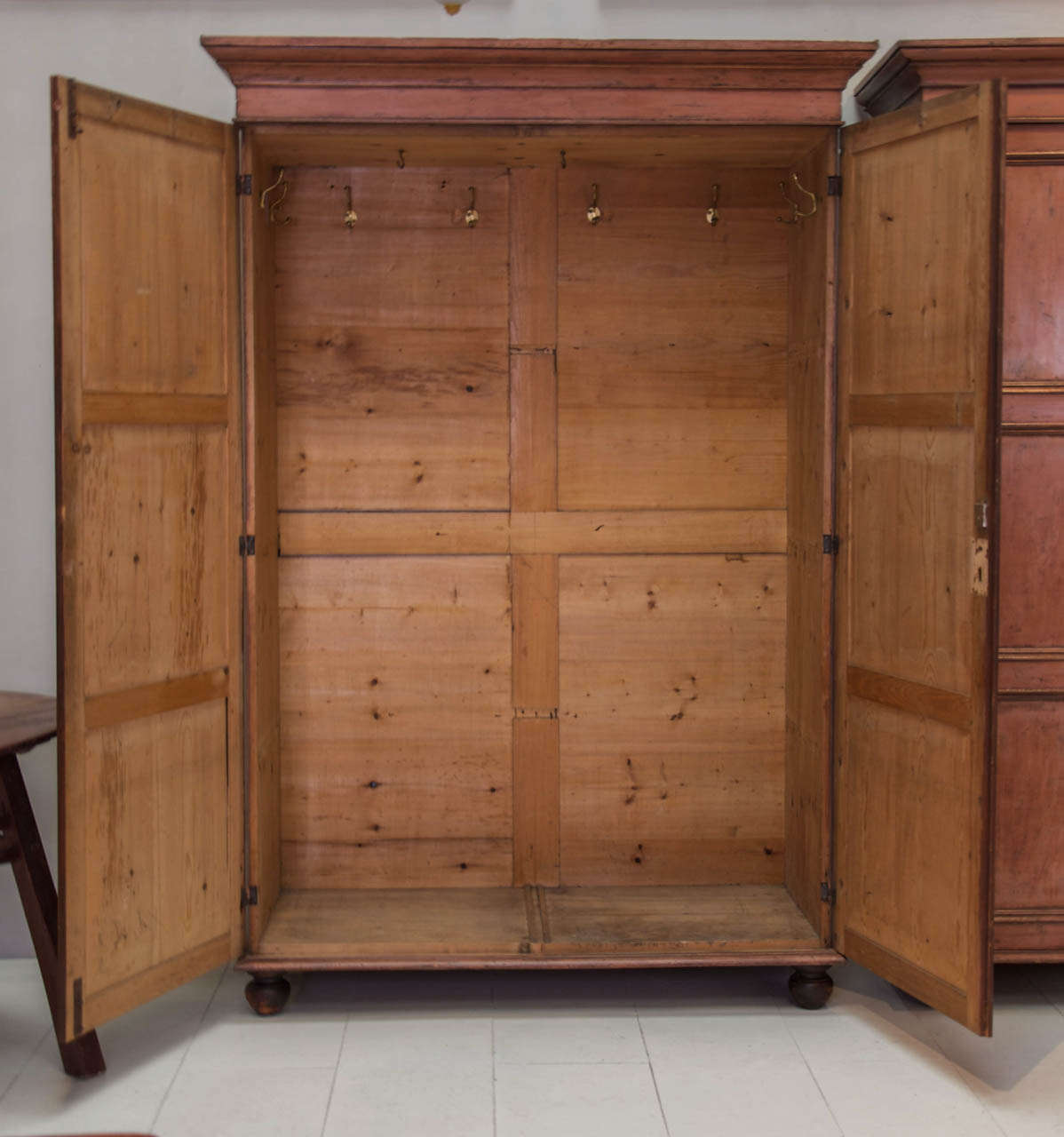 Pair of C19th Irish having original decorated finish at 1stDibs