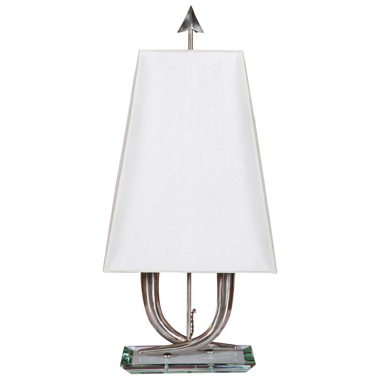 Elegant Table Lamp Attributed to Gio Ponti, Italy, circa 1940 For Sale