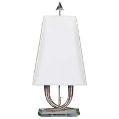 Vintage Elegant Table Lamp Attributed to Gio Ponti, Italy, circa 1940