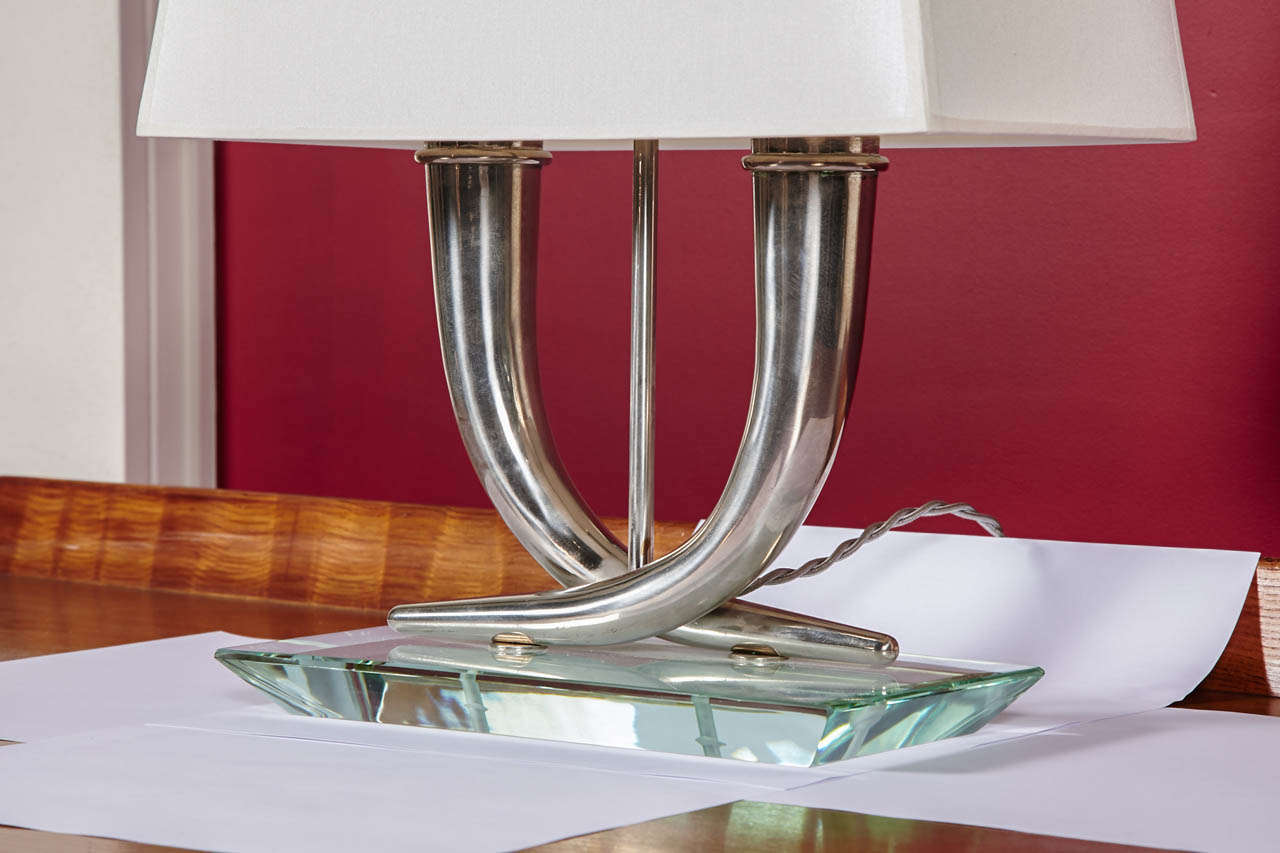 Italian Elegant Table Lamp Attributed to Gio Ponti, Italy, circa 1940 For Sale