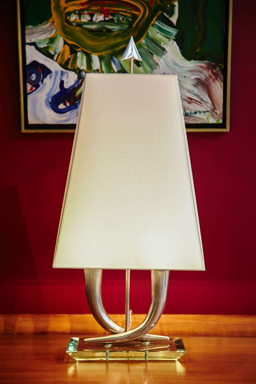 Elegant Table Lamp Attributed to Gio Ponti, Italy, circa 1940 For Sale 1