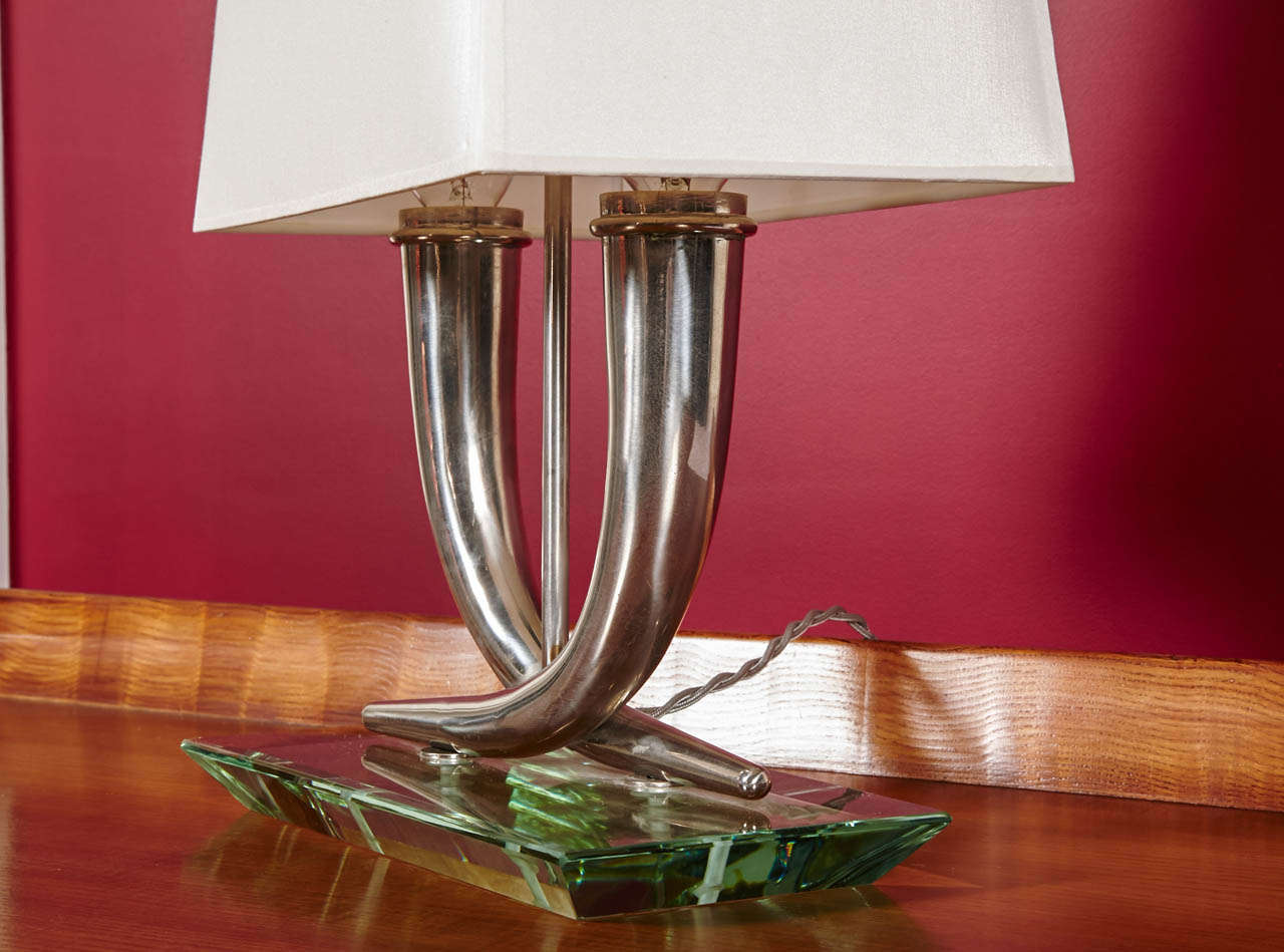 Elegant Table Lamp Attributed to Gio Ponti, Italy, circa 1940 For Sale 2