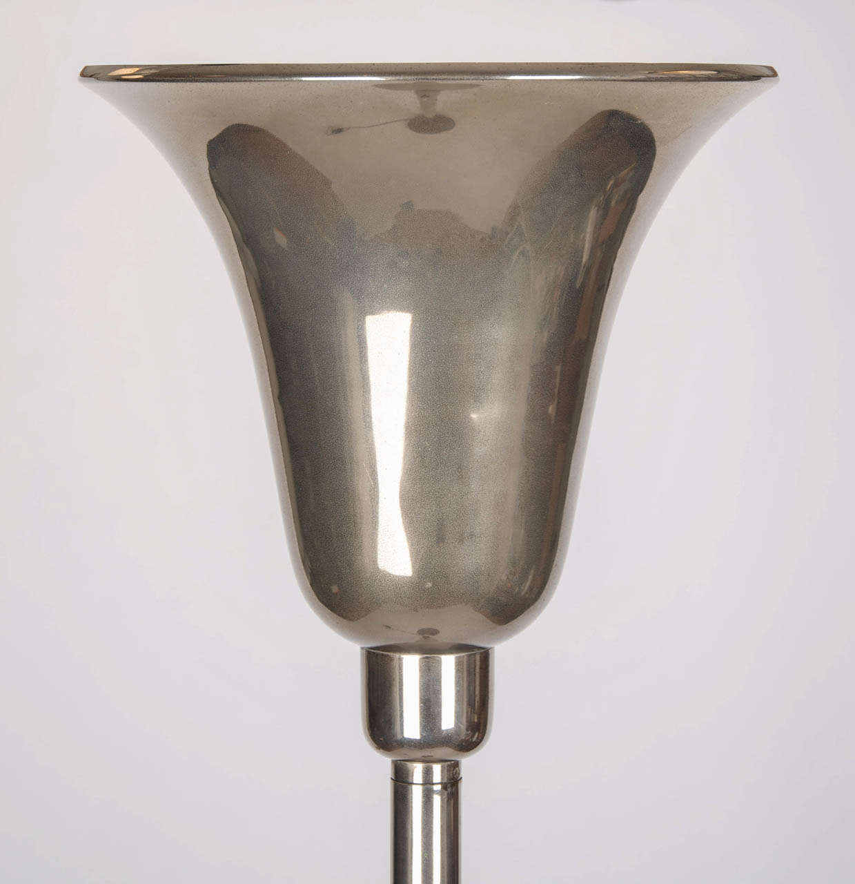 Mid-20th Century Nickel Floor Lamp For Sale