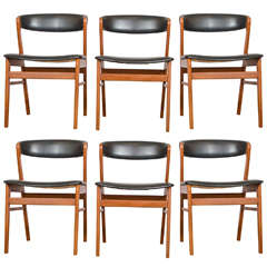 Six Teak Dining Chairs in the Style of Kai Kristiansen