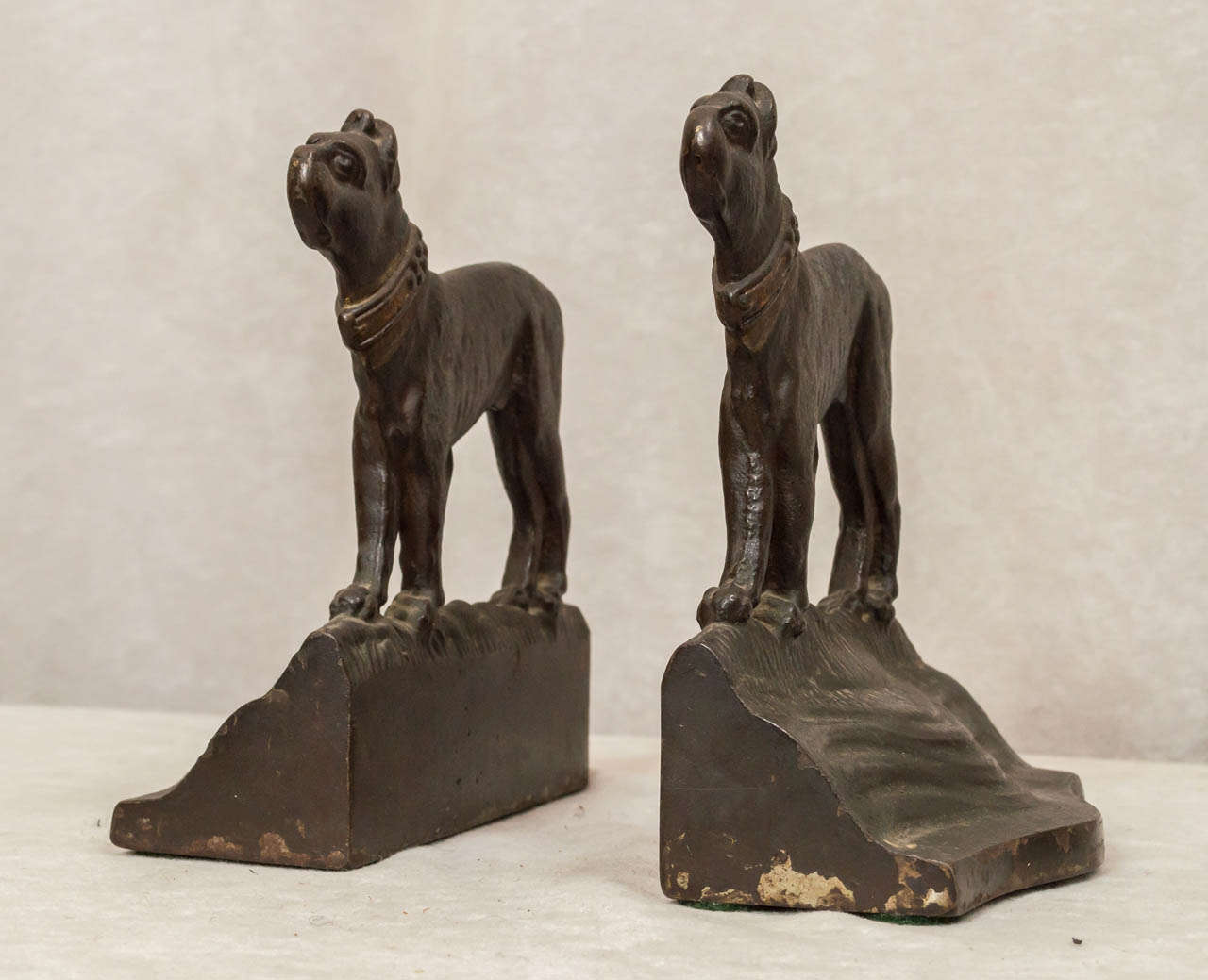 Other Pair of Bradley and Hubbard Cast Iron Bookends Boston Terriers