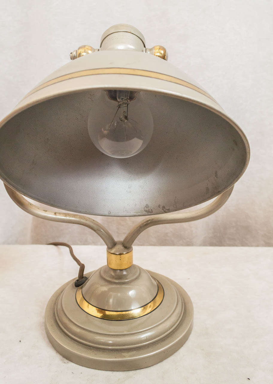 Bradley and Hubbard Harp Style Desk Lamp In Excellent Condition In Petaluma, CA