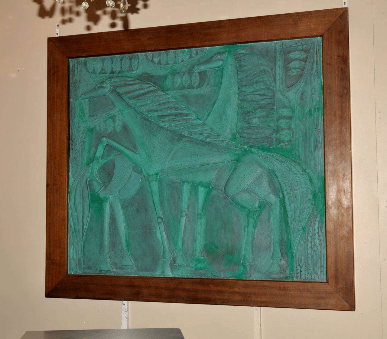 Unknown 1950's Bas-Relief For Sale