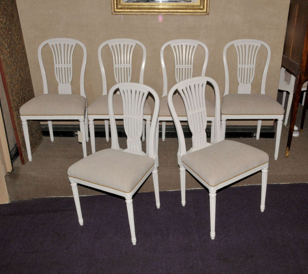 Louis XVI Set of Twelve 1920 Chairs For Sale