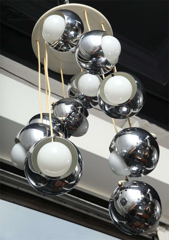 60's Futuristic Chandelier at 1stDibs