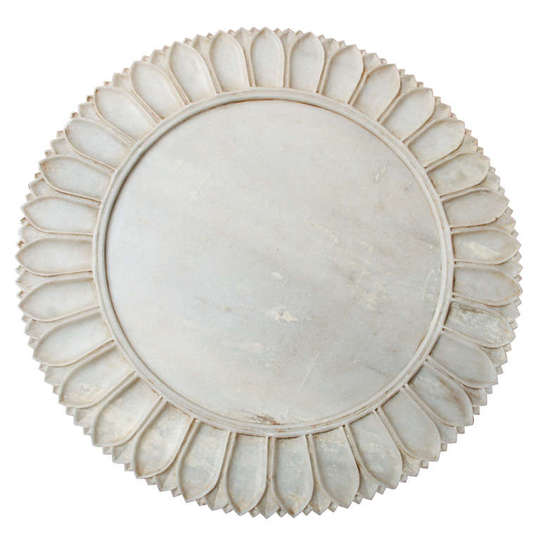 Large White Marble Platter