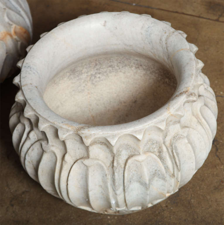 White Marble Planter