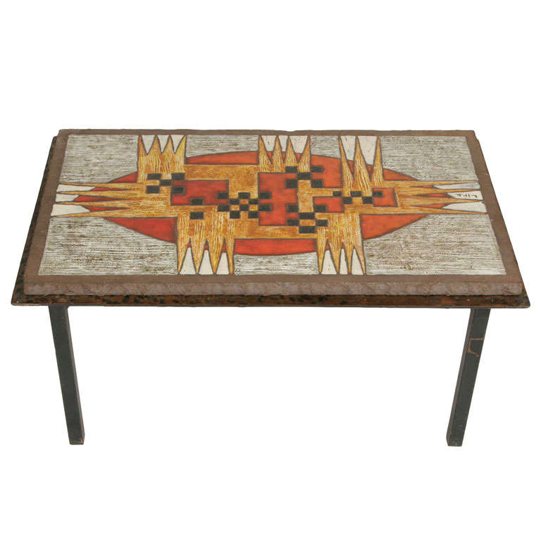 Lava  coffee table by Jaffeux For Sale