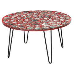 Retro Acrylic Abelone Garden Table