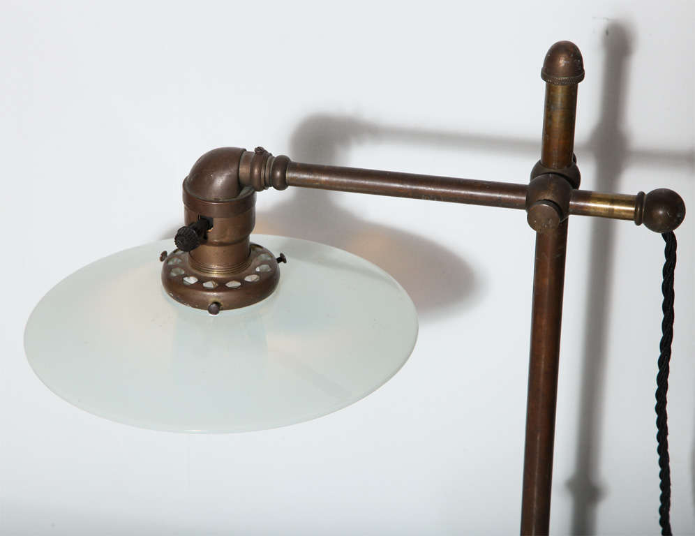 20th Century Early Adjustable Student Lamp
