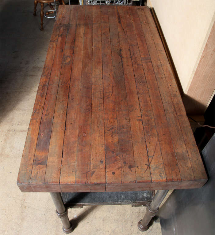 American Vintage Industrial Kitchen Work Table