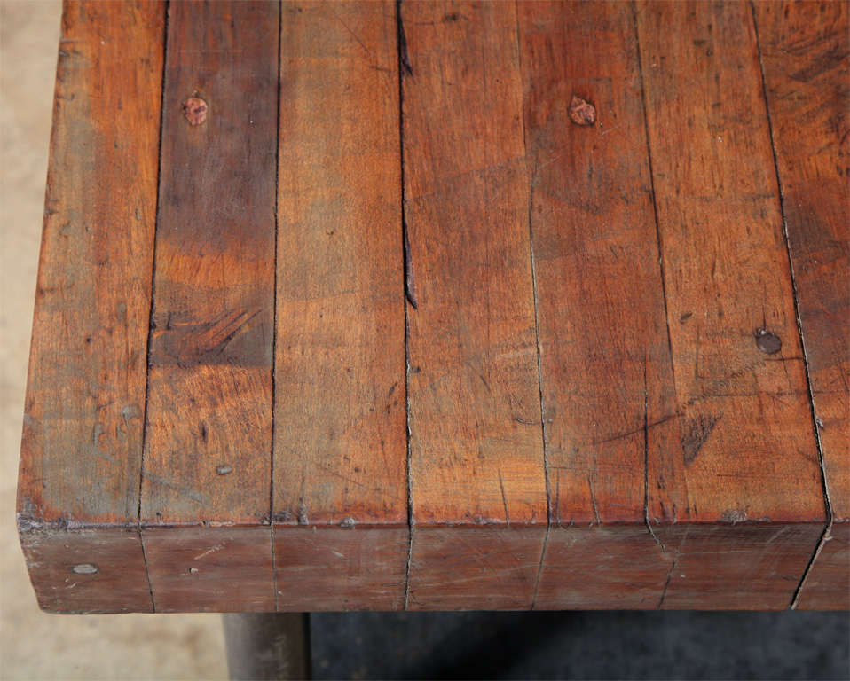 20th Century Vintage Industrial Kitchen Work Table