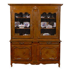 Antique French Buffet with Hutch Top