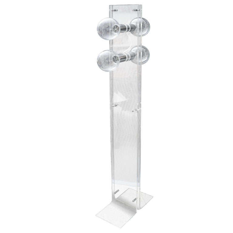 Lucite Standing Lamp, Attributed to Charles Hollis Jones For Sale