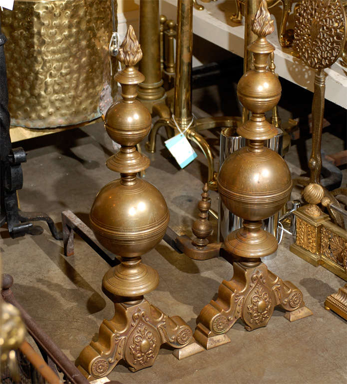 large brass finials