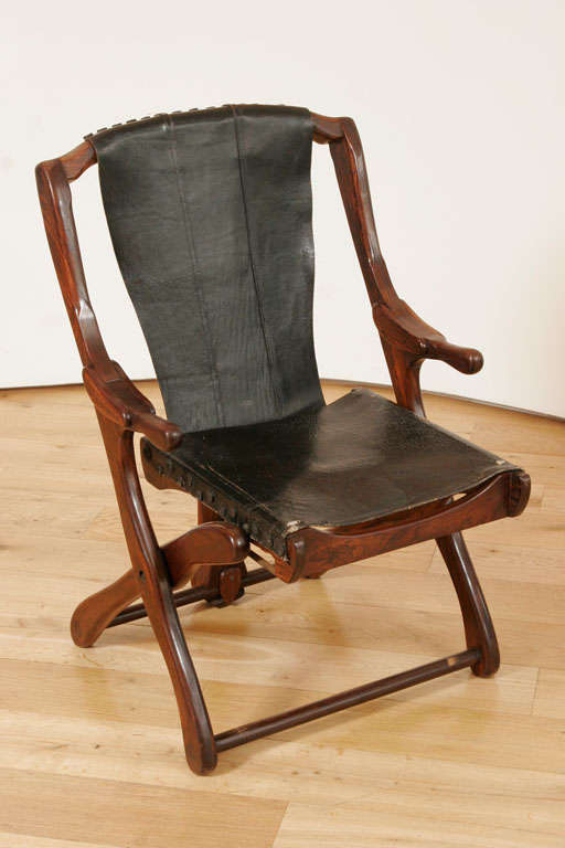 Mexicain Paire de fauteuils pliants des années 1960 par Don Shoemaker en vente