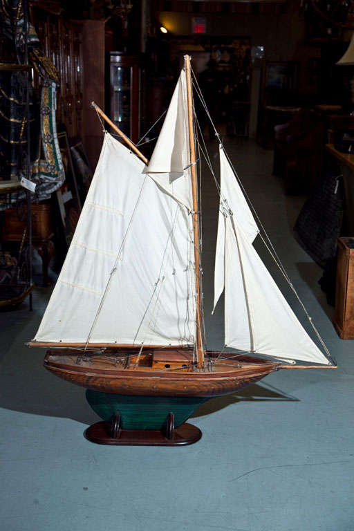 Antique Pond Model Ship