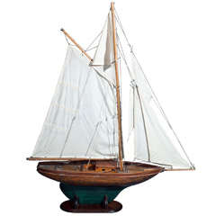 Antique Pond Model Ship