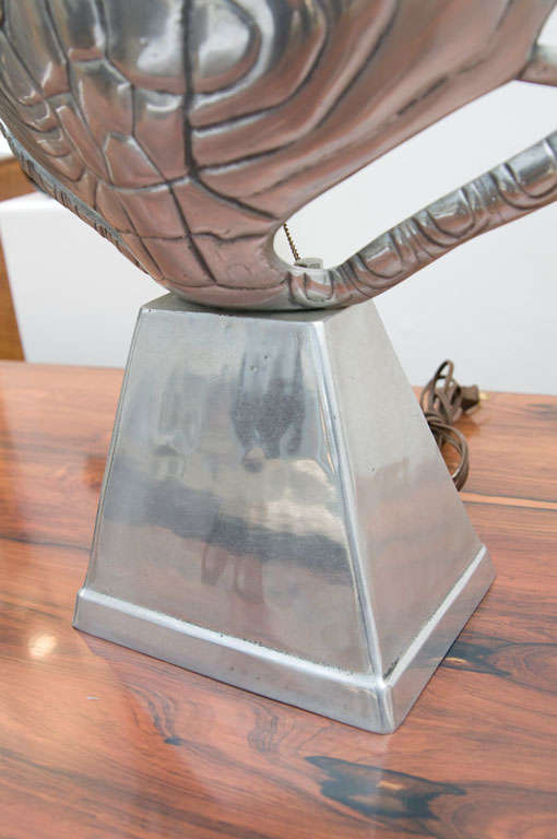 20th Century Sculptural Arthur Court Tortoise Shell  Desk/Table Lamp