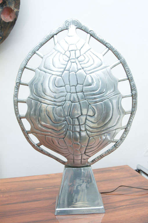 Sculptural Arthur Court Tortoise Shell  Desk/Table Lamp 5
