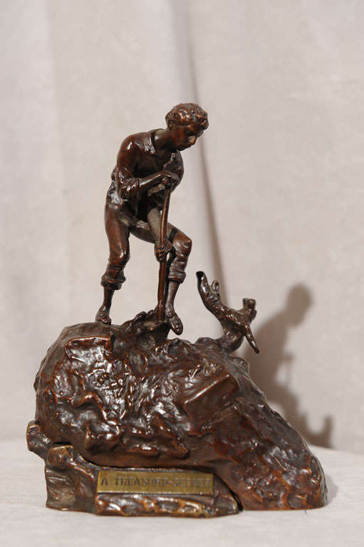This wonderful, risque bronze entitled, 