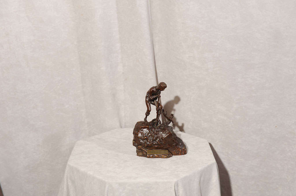 Moveable Naughty Bronze by Carl Kauba In Excellent Condition In Petaluma, CA