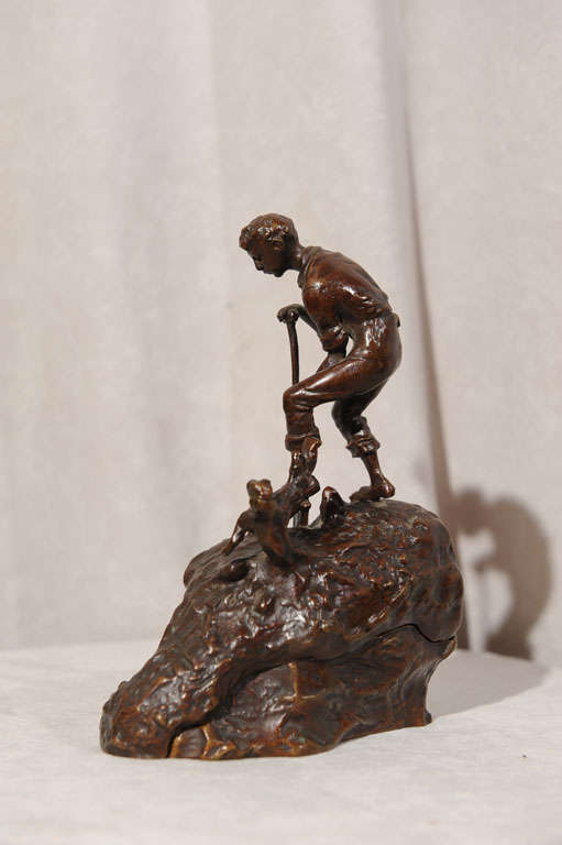 Moveable Naughty Bronze by Carl Kauba 1