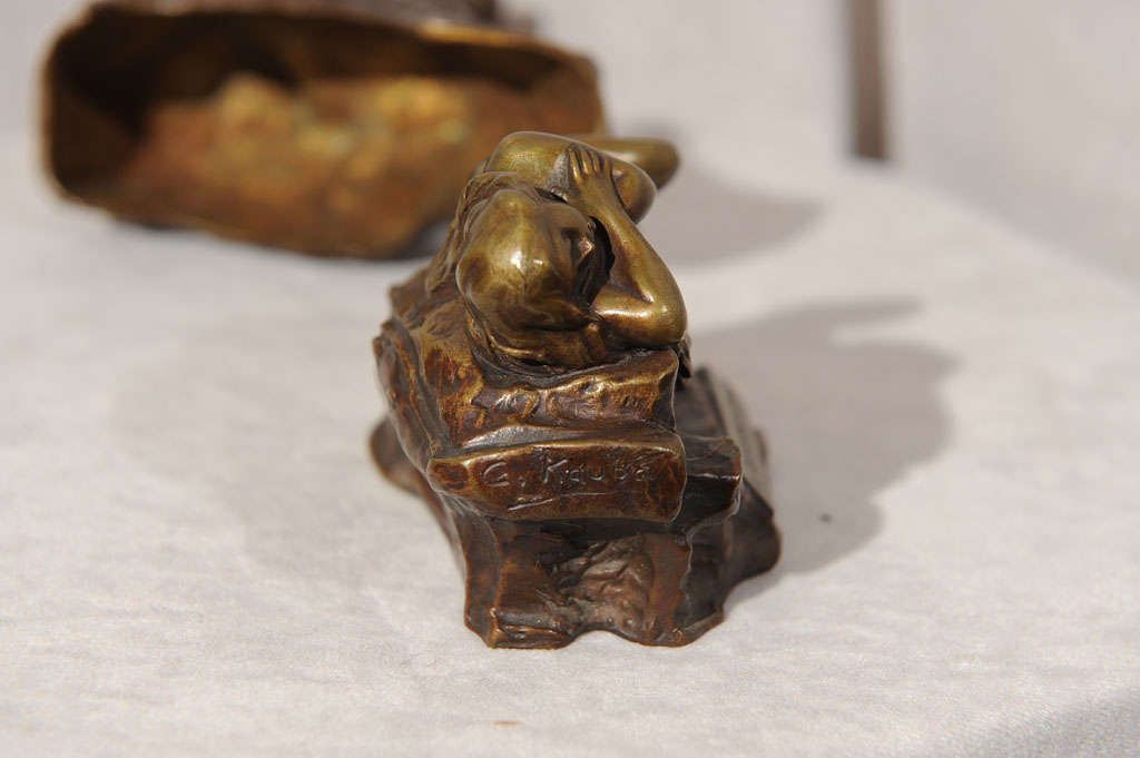 Moveable Naughty Bronze by Carl Kauba 4