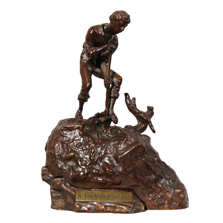 Moveable Naughty Bronze by Carl Kauba