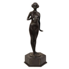 Erotic Bronze of a Nude Woman