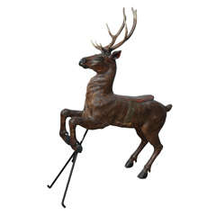 Rare Carousel Leaping Stag