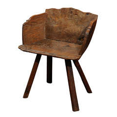 Primitive Chestnut Low Chair
