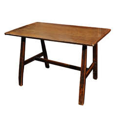 Small scale oak tavern table, English circa 1800