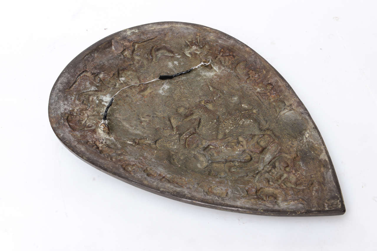 19th Century Antique Bronze Shield 3