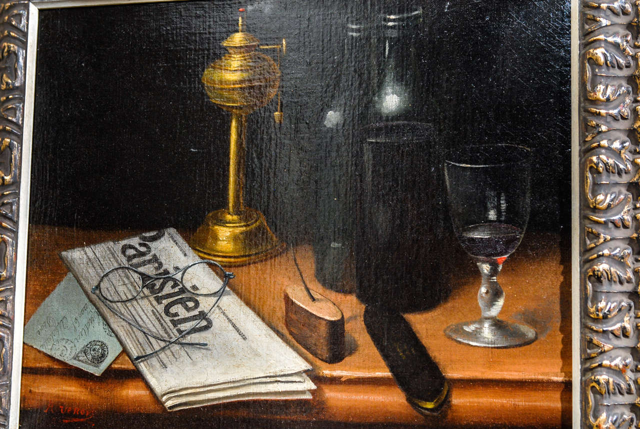 19th Century French Oil on Canvas Still Life 1