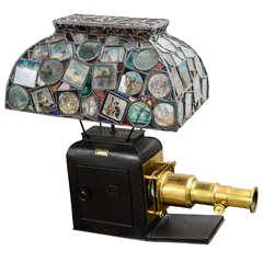 Leaded Glass Projector Lamp