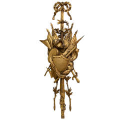 Carved Italian Shield